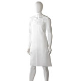 Disposable Polyethylene Back Tie Apron White, 800mm x 1250mm x 30mu, Heavy Duty, 100 Aprons Box